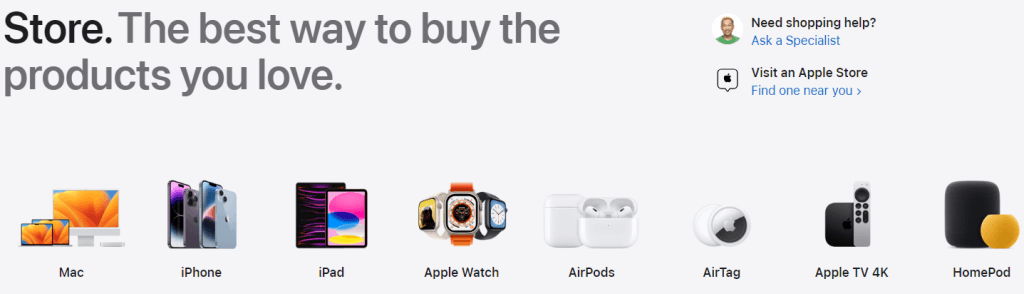 categoriasApple