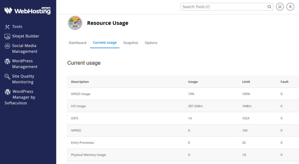 Resource Usage