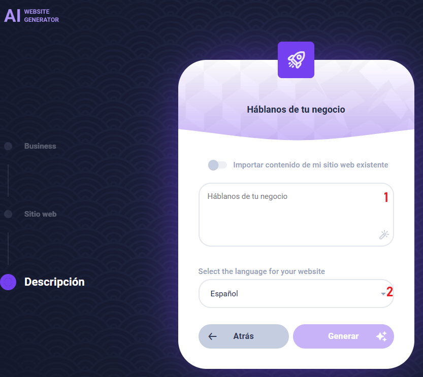 Descripción para la IA