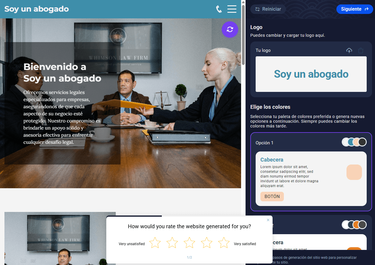 Sitio generado